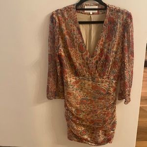 Ba&sh metallic dress never worn size 1